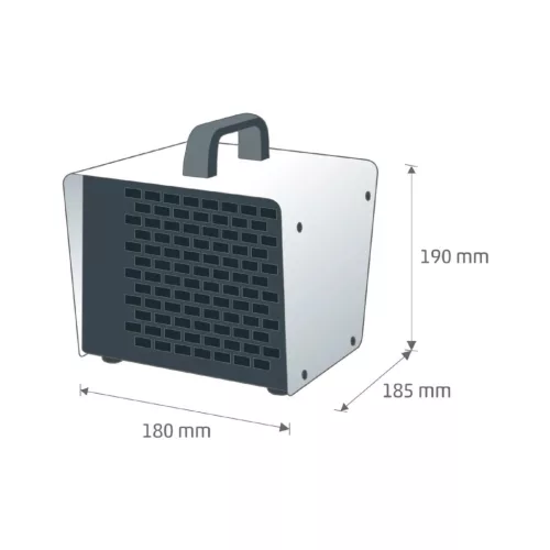 Home FK 30 hordozható elektromos ventilátoros fűtőtest, 1000W/2000-5999084916213 3 kép