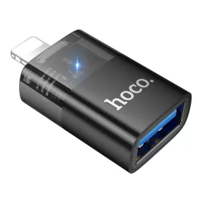 HOCO adapter OTG Lightning (férfi) - USB A (női) UA36 fekete átlát-6942007647151 2 kép