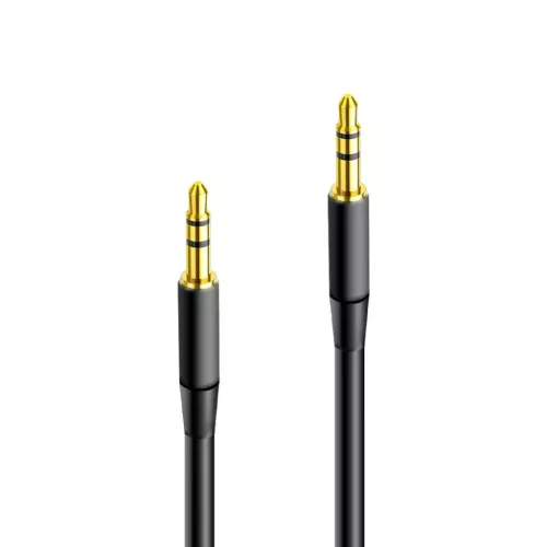 Maxlife audio kábel jack 3.5 mm - jack 3.5 mm 1m fekete-5900495594716 2 kép