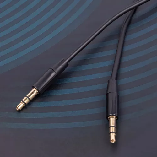Maxlife audio kábel jack 3.5 mm - jack 3.5 mm 1m fekete-5900495594716 4 kép
