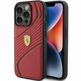Ferrari Twist Fém Logós tok iPhone 15 Pro - piros-3666339170974 1 kép