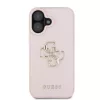  iPhone 16 Pink Guess PU Grained 4G Metal Logo tok-3666339424824 3 kép