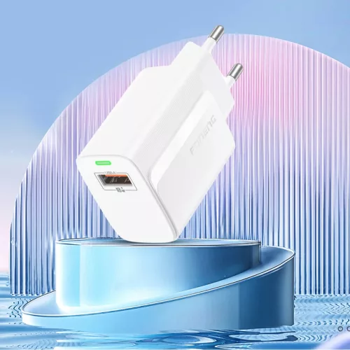 Foneng fali töltő EU64 - USB - 18W USB - Micro USB kábellel fehér-6970462514718 2 kép