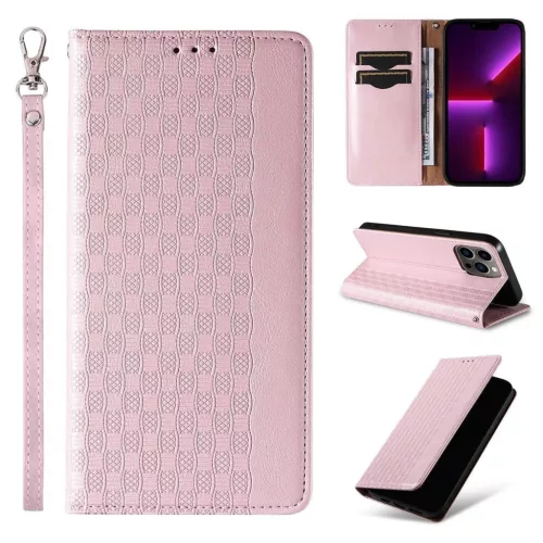 Samsung Galaxy S23+ Magnet Strap fliptok tok rózsaszín-9145576271308 3 kép