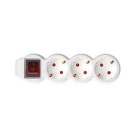   Home NV 3K/WH/1,5 hálózati elosztó, 1,5 m, H05VV-F 3G1,5 mm2 kábel, kétpólusú kapcsoló, IP20 kivitel, 3 védőérintkezős aljzat, max. 3500W, fehér