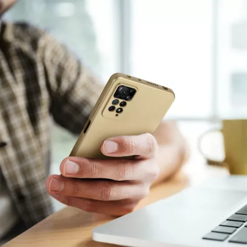METALLIC tok XIAOMI Redmi NOTE 14 Pro 5G készülékhez arany-5903396365560 8 kép