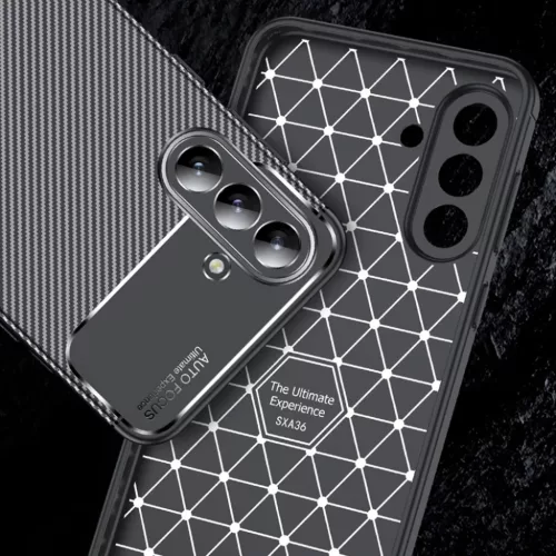  Samsung Galaxy A36 5G Fekete Techsuit Szénszál tok-5949419263642 3 kép