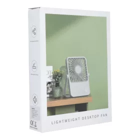 Asztali ventilátor állítható állvánnyal HX-122 fehér-5903396367328 2 kép