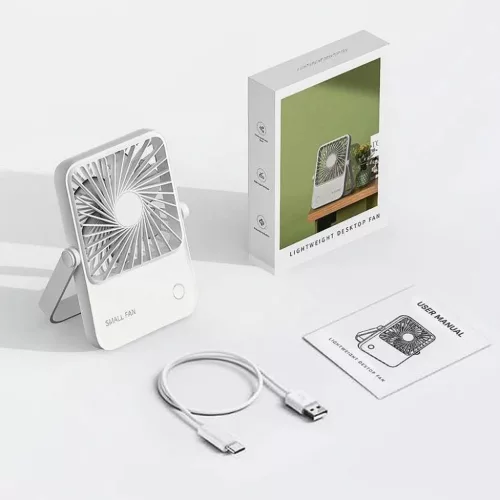 Asztali ventilátor állítható állvánnyal HX-122 fehér-5903396367328 3 kép