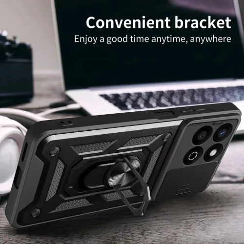  Techsuit - CamShield sorozat - Xiaomi Poco X7 Pro - Fekete tok-5949419275942 6 kép