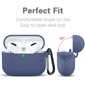 Techsuit - Szilikon Tok - AirPods Pro 1 / 2 számára, Sima Ultrathin-5949419085190 2 kép