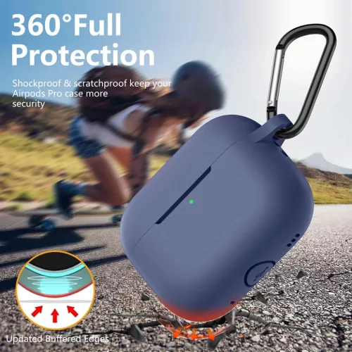  Techsuit - Szilikon Tok - AirPods Pro 1 / 2 számára, Sima Ultrathin-5949419085190 7 kép