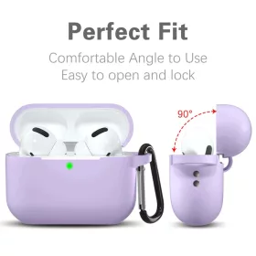  Techsuit - Szilikon tok - AirPods Pro 1 / 2-höz, sima ultravékony a-5949419085176 2 kép