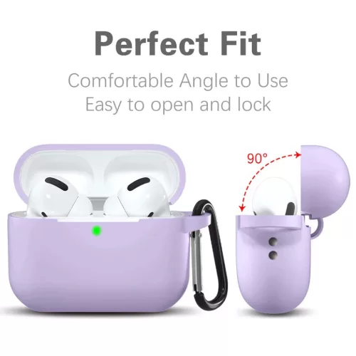  Techsuit - Szilikon tok - AirPods Pro 1 / 2-höz, sima ultravékony a-5949419085176 2 kép