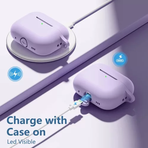  Techsuit - Szilikon tok - AirPods Pro 1 / 2-höz, sima ultravékony a-5949419085176 3 kép