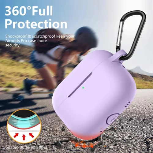  Techsuit - Szilikon tok - AirPods Pro 1 / 2-höz, sima ultravékony a-5949419085176 5 kép
