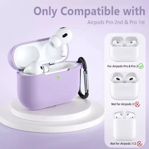  Techsuit - Szilikon tok - AirPods Pro 1 / 2-höz, sima ultravékony a-5949419085176 7 kép