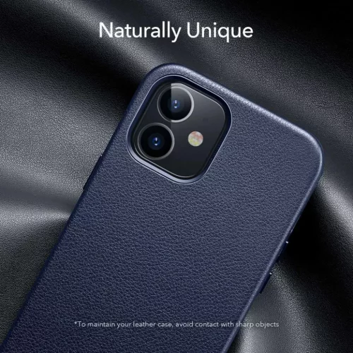  iPhone 12 Pro MAX kék ESR Metro bőr tok-4894240122457 8 kép