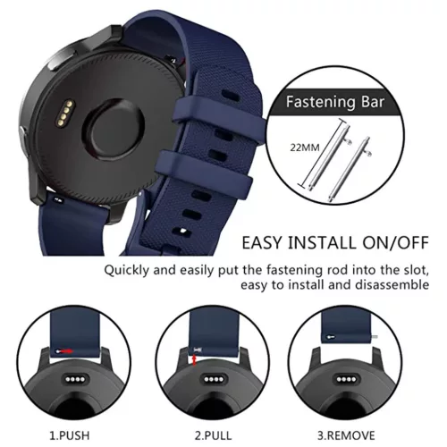  Techsuit - Óraszíj 20mm (W006) - Samsung Galaxy Watch 4/5/Active 2,-5949419024779 7 kép