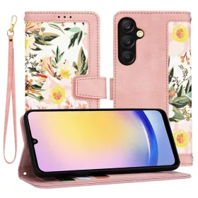    Techsuit - FlipCraft - Samsung Galaxy A25 5G - Szívárnyalat Rózsaszín tok