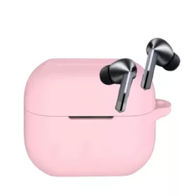    Techsuit - Szilikon Tok - Samsung Galaxy Buds 3 / 3 Pro-hoz, Sima Ultravagány Anyag - Rózsaszín tok