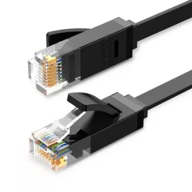 UGREEN Ethernet RJ45 lapos kábel, Cat.6, UTP, 15m (fekete)-6957303851805 1 kép