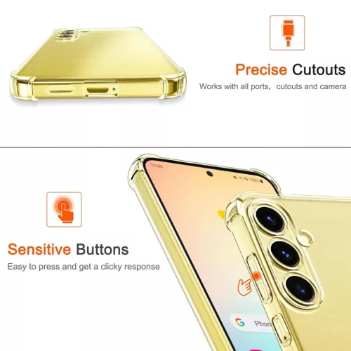 Samsung Galaxy S25 Átlátszó Techsuit Ütésálló Átlátszó Szil-5949419255258 3 kép