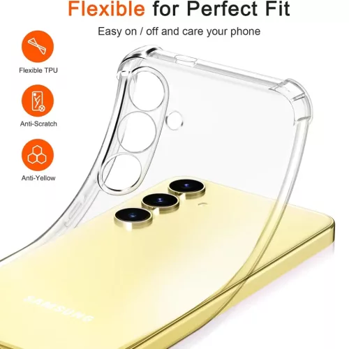  Samsung Galaxy S25 Átlátszó Techsuit Ütésálló Átlátszó Szil-5949419255258 5 kép