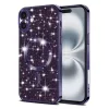  Techsuit - Luxus Csillogó MagSafe - iPhone 16 - Mélylila tok