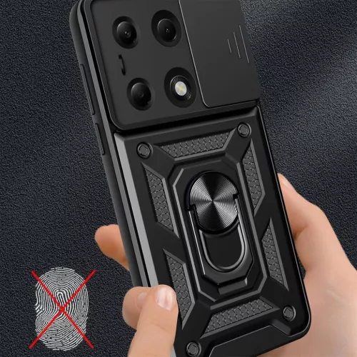  Xiaomi Redmi Note 14 Pro fekete Techsuit CamShield tok-5949419260795 3 kép