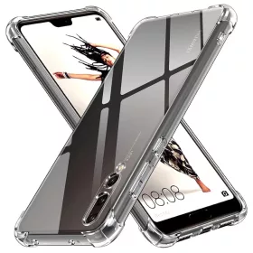    Techsuit - Ütésálló Átlátszó Szilikon - Huawei P20 Pro - Átlátszó tok
