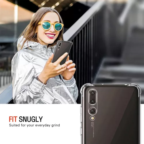  Techsuit - Ütésálló Átlátszó Szilikon - Huawei P20 Pro - Átl�-5949419083868 4 kép