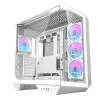 Darkflash DY470 számítógép ház (fehér) + 4 ventilátor + GPU tartó
