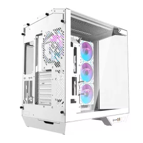 Darkflash DY470 számítógép ház (fehér) + 4 ventilátor + GPU tar-4711527002670 2 kép