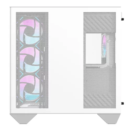 Darkflash DY470 számítógép ház (fehér) + 4 ventilátor + GPU tar-4711527002670 8 kép