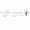 Home MLC20B LED-es gömb fényfüzér, 20 melegfehér LED, elemes, ~3m-5999084969899 5 kép