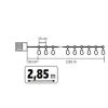 Home MLC20B LED-es gömb fényfüzér, 20 melegfehér LED, elemes, ~3m-5999084969899 6 kép
