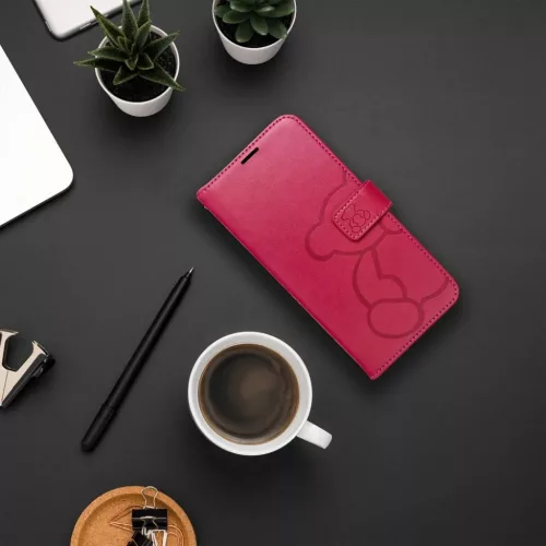 MEZZO fliptok Samsung Galaxy A26 5G teddy maci mályva színű tok-5903396381478 4 kép