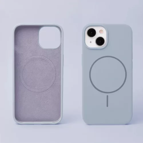 Szilikon Vékony Mag tok iPhone 16e/17e-hez világoskék-5906961998248 4 kép