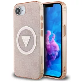  iPhone 16e/17e Pink Original Case GUESS IML Metal Glitter 4G Circle T-3666339454128 1 kép