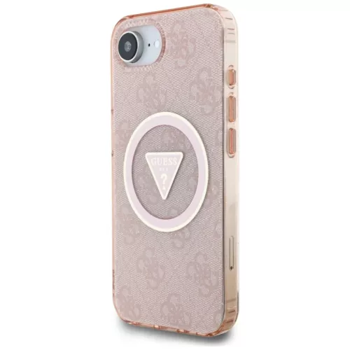  iPhone 16e/17e Pink Original Case GUESS IML Metal Glitter 4G Circle T-3666339454128 2 kép