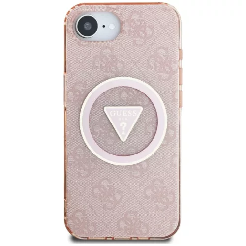  iPhone 16e/17e Pink Original Case GUESS IML Metal Glitter 4G Circle T-3666339454128 3 kép