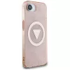  iPhone 16e/17e Pink Original Case GUESS IML Metal Glitter 4G Circle T-3666339454128 4 kép