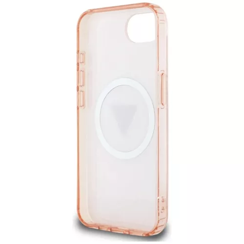  iPhone 16e/17e Pink Original Case GUESS IML Metal Glitter 4G Circle T-3666339454128 7 kép