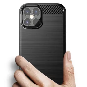iPhone 12 Pro MAX Szénszál mintájú TPU tok kék-9111201909168 2 kép