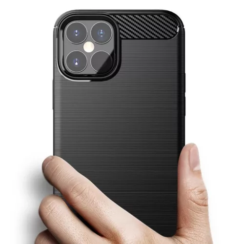iPhone 12 Pro MAX Szénszál mintájú TPU tok kék-9111201909168 2 kép