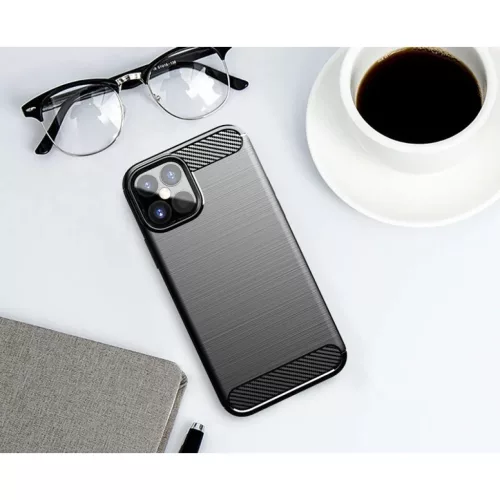 iPhone 12 Pro MAX Szénszál mintájú TPU tok kék-9111201909168 3 kép