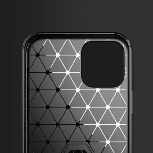 iPhone 12 Pro MAX Szénszál mintájú TPU tok kék-9111201909168 5 kép