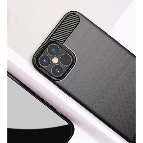 iPhone 12 Pro MAX Szénszál mintájú TPU tok kék-9111201909168 6 kép