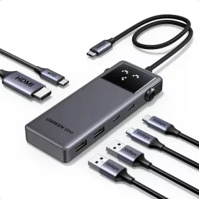  Ugreen - Docking Station Uno 6 az 1-ben CM888 (35998) - LED kijelző,-6941876239986 1 kép
